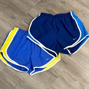 Nike Dual-Tone Blue and Yellow Shorts